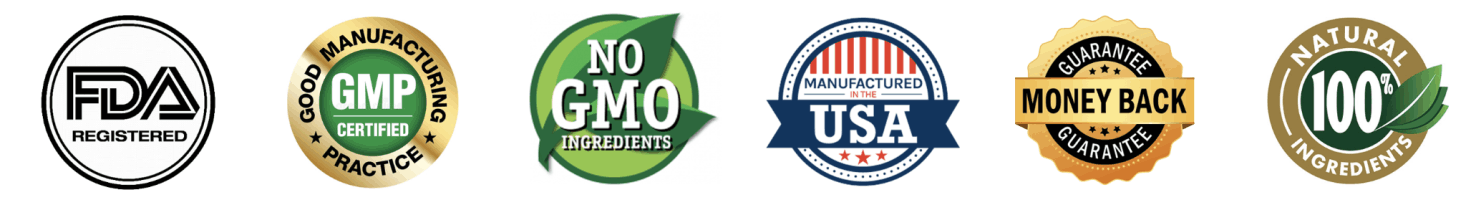 Erexafil FDA registered GMP certified non-GMO purity badges
